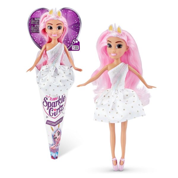 Sparkle Girlz – Boneca Unicorn Princess Branco Autobrinca Online