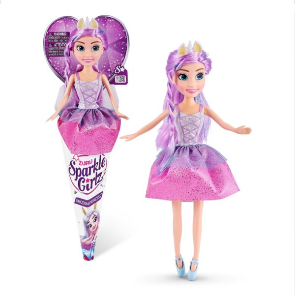 Sparkle Girlz – Boneca Unicorn Princess Lilás Autobrinca Online