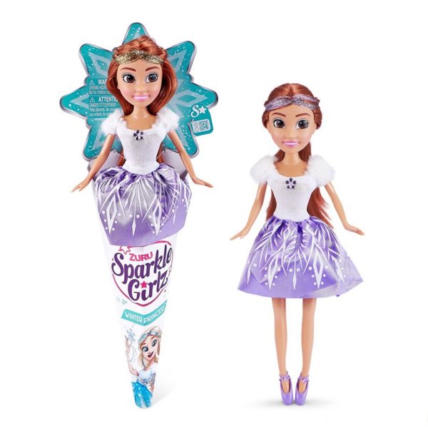 Sparkle Girlz – Boneca Winter Princess Morena Autobrinca Online