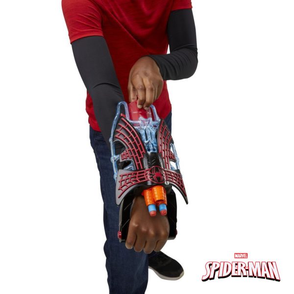 Spider-Man Nerf Lançador Tri-Shot Miles Morales Autobrinca Online