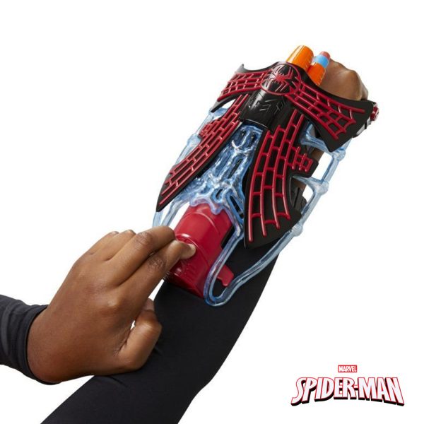 Spider-Man Nerf Lançador Tri-Shot Miles Morales Autobrinca Online