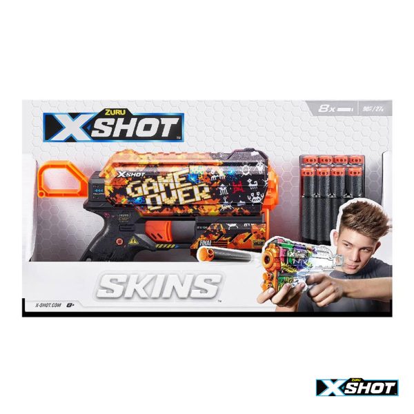 X-Shot Pistola Skins Flux Autobrinca Online