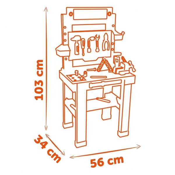 Banca Ferramentas Black+Decker c/ 79 Acessórios Autobrinca Online