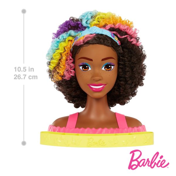 Barbie Busto Caracóis Color Reveal Neon Arco-Íris Autobrinca Online