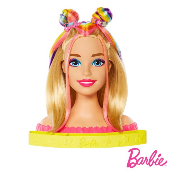 Barbie Busto Loira Color Reveal Neon Arco-Íris Autobrinca Online