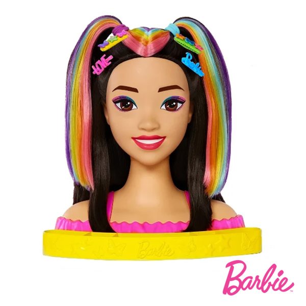 Barbie Busto Morena Color Reveal Neon Arco-Íris Autobrinca Online