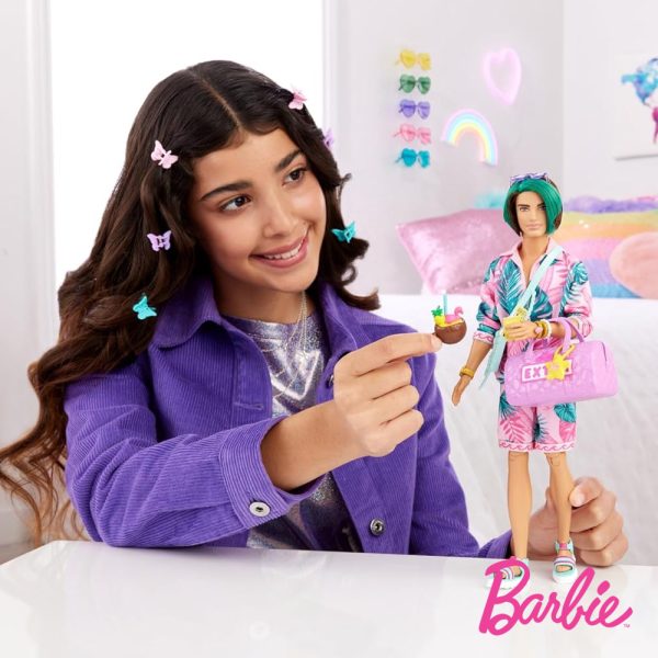 Barbie Extra Fly Ken Viagem para a Praia Autobrinca Online
