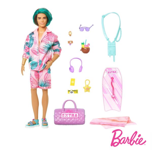 Barbie Extra Fly Ken Viagem para a Praia Autobrinca Online