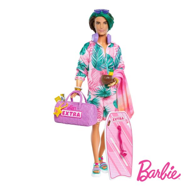 Barbie Extra Fly Ken Viagem para a Praia Autobrinca Online