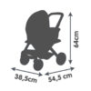 Carrinho de Bonecas Maxi Cosi 3 em 1 Rosa Autobrinca Online
