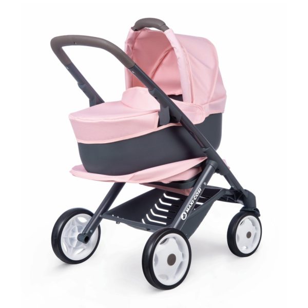 Carrinho de Bonecas Maxi Cosi 3 em 1 Rosa Autobrinca Online www.autobrinca.com