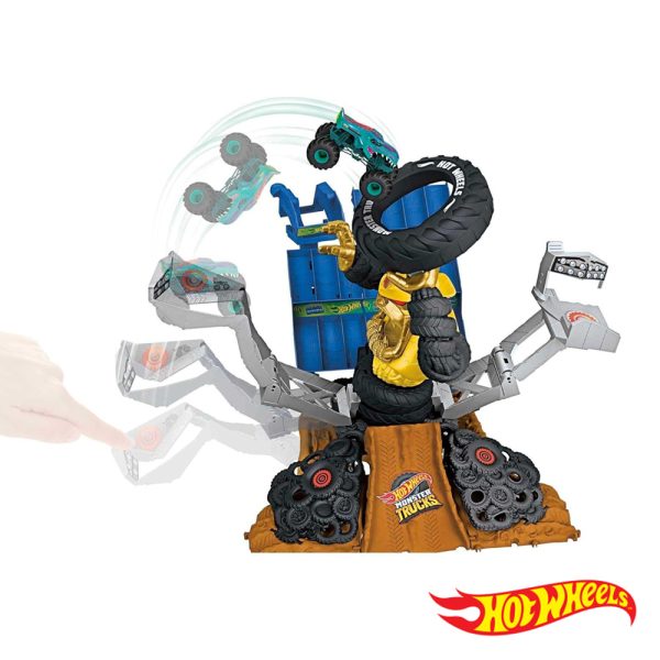 Hot Wheels Monster Trucks Arena Smashers Mega-Wrex vs Crushzilla Autobrinca Online