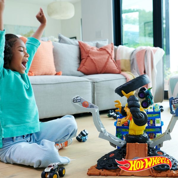 Hot Wheels Monster Trucks Arena Smashers Mega-Wrex vs Crushzilla Autobrinca Online