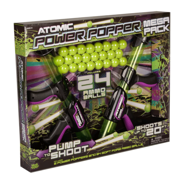 Atomic Power Popper Mega Pack Pistola c/ Bolas de Espuma Autobrinca Online