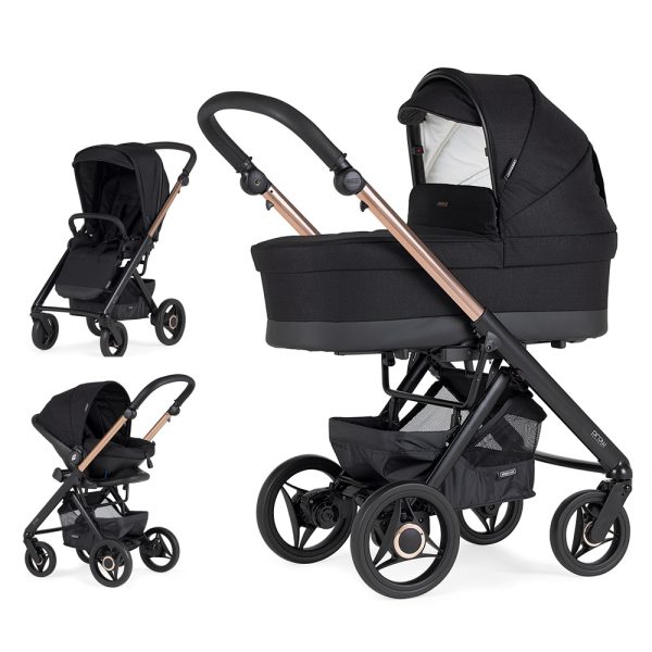 Trio Bébécar Pack Prow Compact XL-i KA410 Chassi Fumé Rosa Preto Autobrinca Online