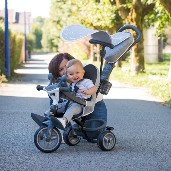 Triciclo Smoby Baby Driver Confort Plus Cinza Autobrinca Online