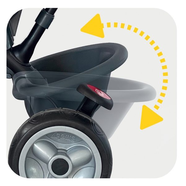 Triciclo Smoby Baby Driver Confort Plus Cinza Autobrinca Online