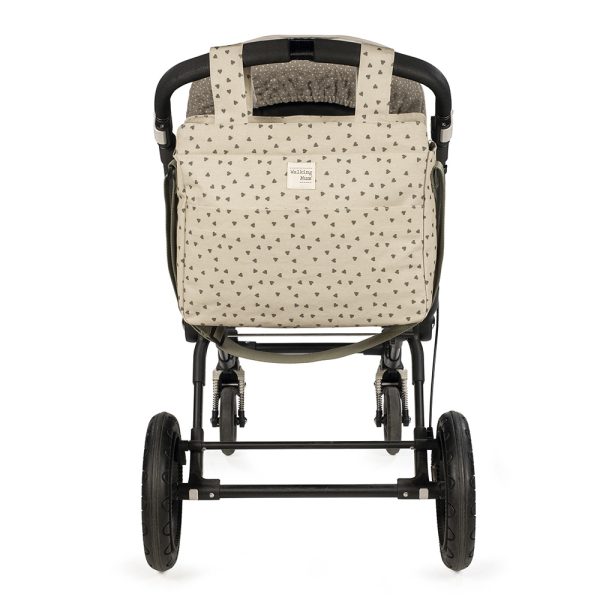 Bolsa de Maternidade Walking Mum Poppy Corações Musgo Autobrinca Online