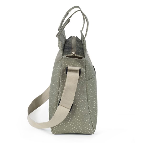 Bolsa de Maternidade Walking Mum Poppy Topos Musgo Autobrinca Online