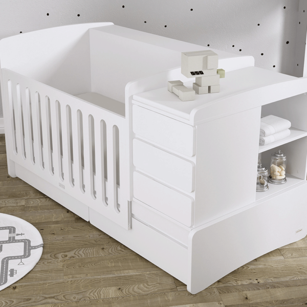 Cama Convertível Trama Combi Nest Branco Mate Autobrinca Online