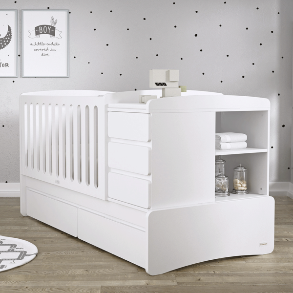 Cama Convertível Trama Combi Nest Branco Mate Autobrinca Online