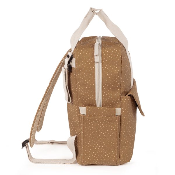 Mochila Walking Mum Poppy Topos Canela Autobrinca Online