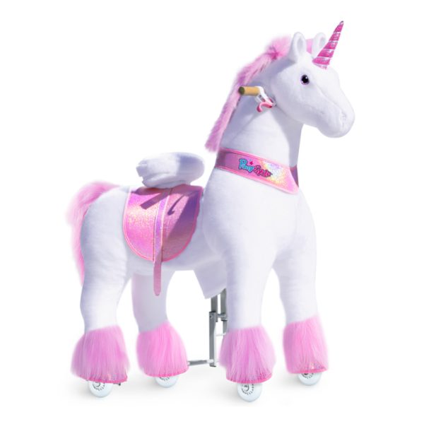 PonyCycle Unicórnio Rosa Cavalgável 3-5 anos Autobrinca Online