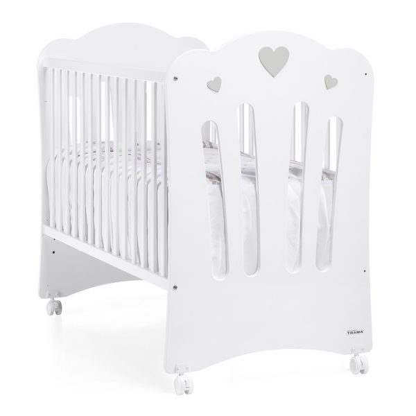 Cama Trama Série Corazones Branco Mate/Prata Mate Autobrinca Online