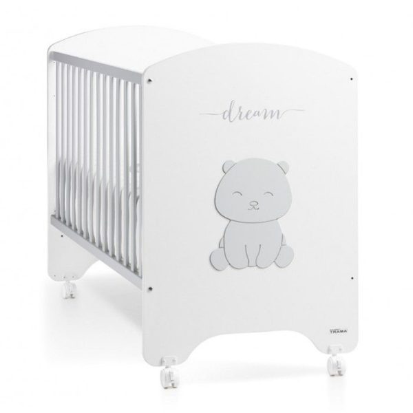 Cama Trama Série Dream Bear Branco Mate/Prata Mate Autobrinca Online