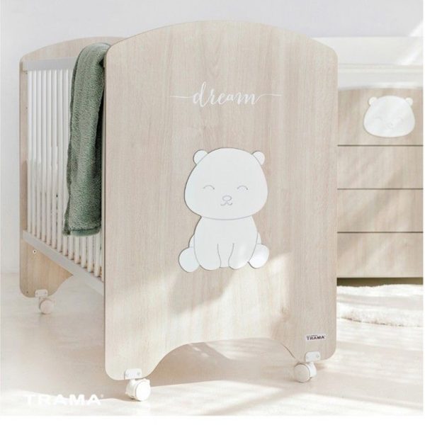 Cama Trama Série Dream Bear Roble Verso/Branco Mate Autobrinca Online