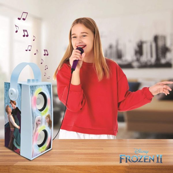 Frozen II Coluna Portátil c/ Luz e Microfone Autobrinca Online