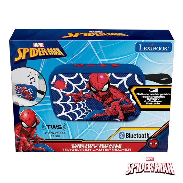 Spider-Man Coluna Portátil c/ Bluetooth Autobrinca Online