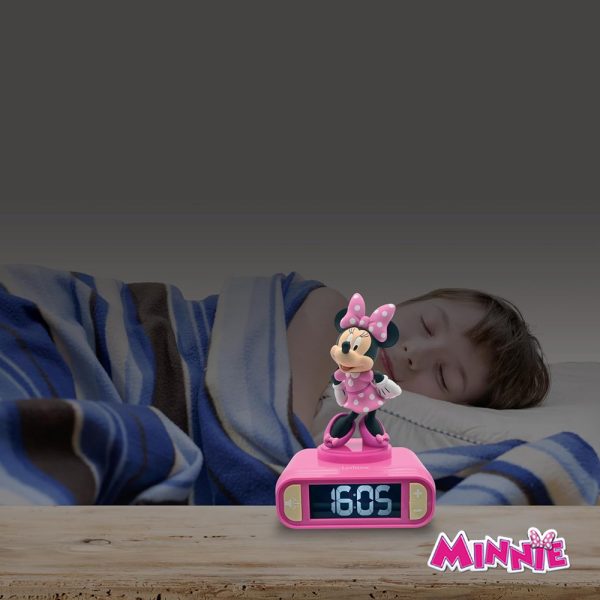 Relógio Despertador Minnie c/ Luz Noturna Autobrinca Online