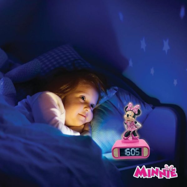 Relógio Despertador Minnie c/ Luz Noturna Autobrinca Online