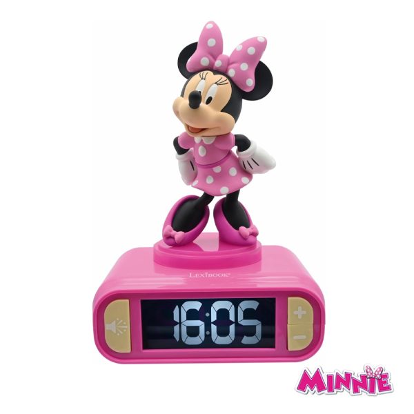 Relógio Despertador Minnie c/ Luz Noturna Autobrinca Online