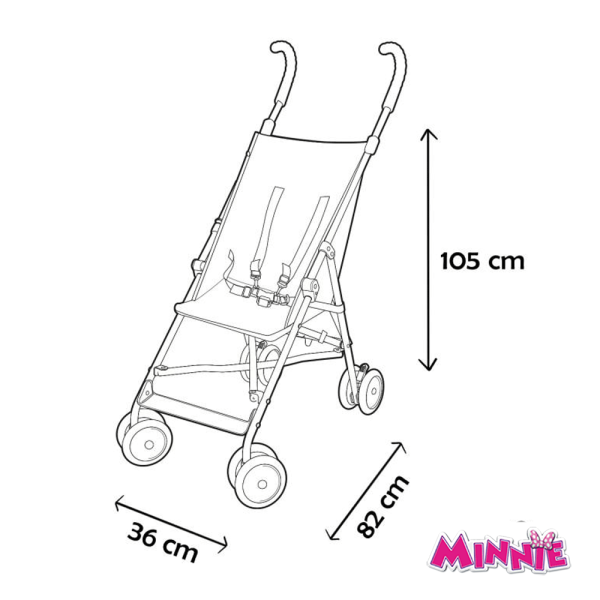 Carrinho de Passeio Nania Easy Minnie Autobrinca Online