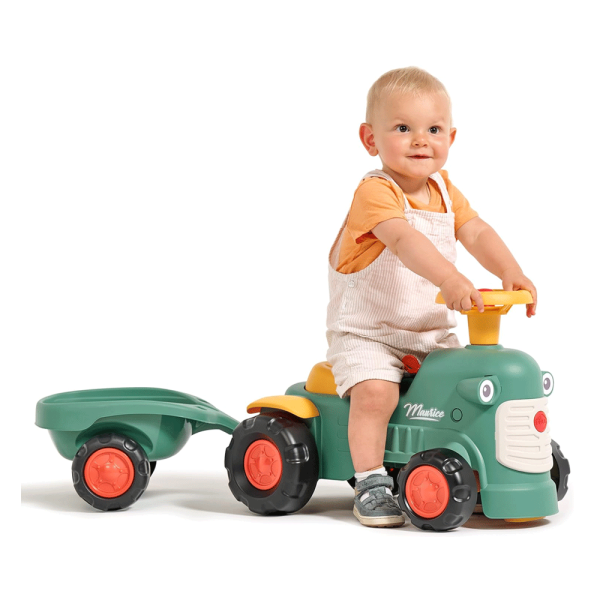 Trator Baby Maurício Verde + Reboque Autobrinca Online