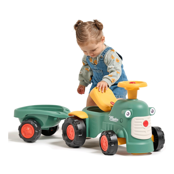 Trator Baby Maurício Verde + Reboque Autobrinca Online