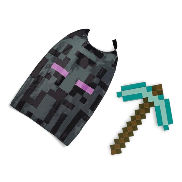 Minecraft Set Espada Diamond Sword e Capa Roxa Autobrinca Online