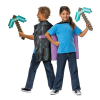 Minecraft Set Espada Diamond Sword e Capa Roxa Autobrinca Online