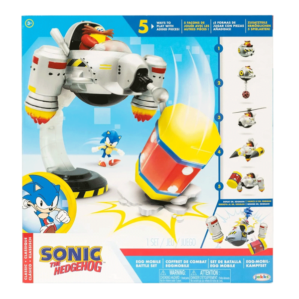 Sonic The Hedgehog Set de Batalha Egg Mobile Autobrinca Online