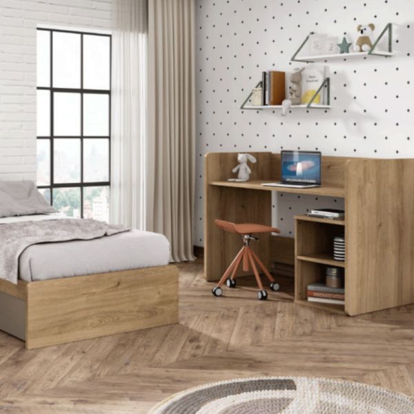Cama Convertível Trama Combi Dream Roble Romance c/ Moka Autobrinca Online
