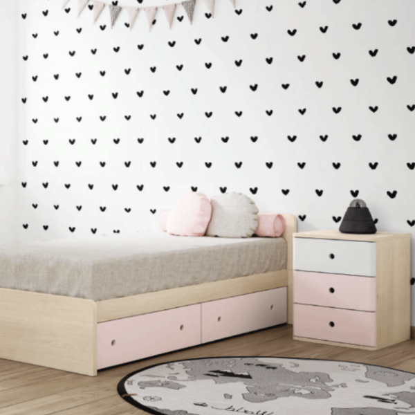 Cama Convertível Trama Combi Dream Roble Verso Soft Pink Autobrinca Online