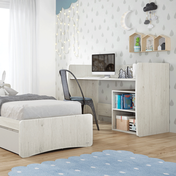 Cama Convertível Trama Combi Nest Roble Nordico c/ Cinza Coco Autobrinca Online