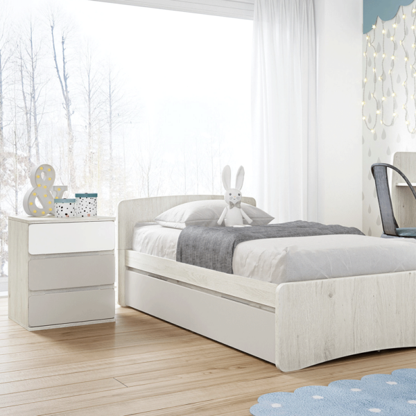 Cama Convertível Trama Combi Nest Roble Nordico c/ Cinza Coco Autobrinca Online