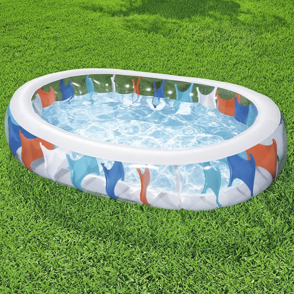 Piscina Insuflável Oval Colorida Autobrinca Online