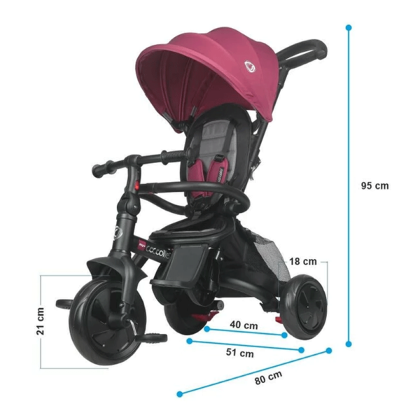 Triciclo Coccolle Alegra Magenta Autobrinca Online