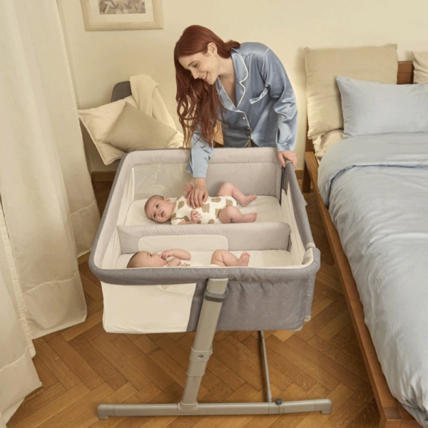 Berço Chicco Next2Me Twins Gémeos Magnet Grey Autobrinca Online