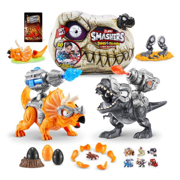 Smashers Dino Island – Caveira Gigante T-Rex Autobrinca Online