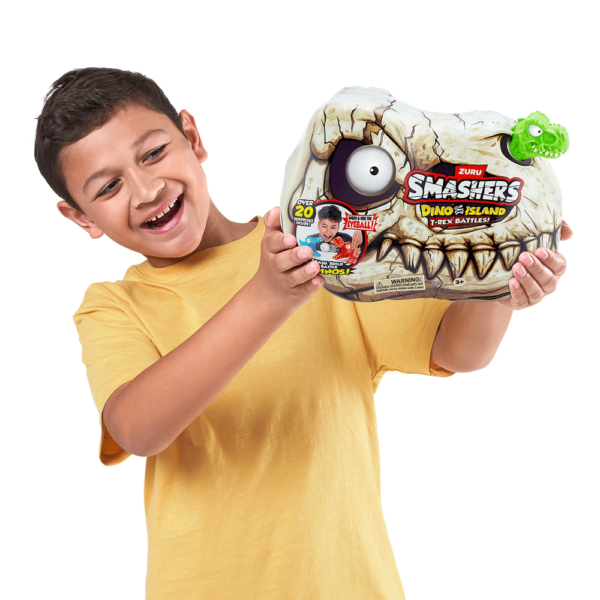 Smashers Dino Island – Caveira Pequena T-Rex Autobrinca Online